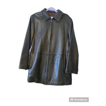 Liz Claiborne  black leather jacket - women's siz… - image 1