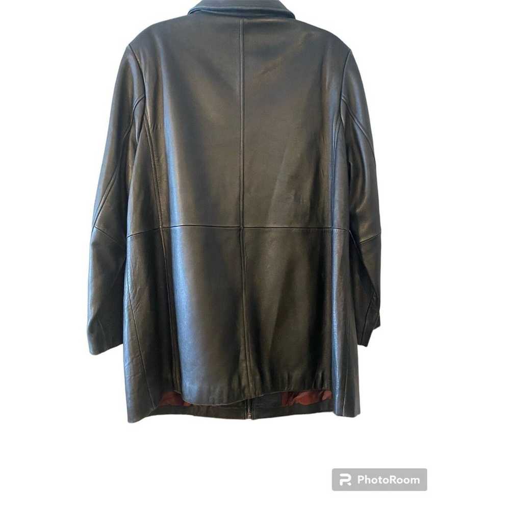 Liz Claiborne  black leather jacket - women's siz… - image 2