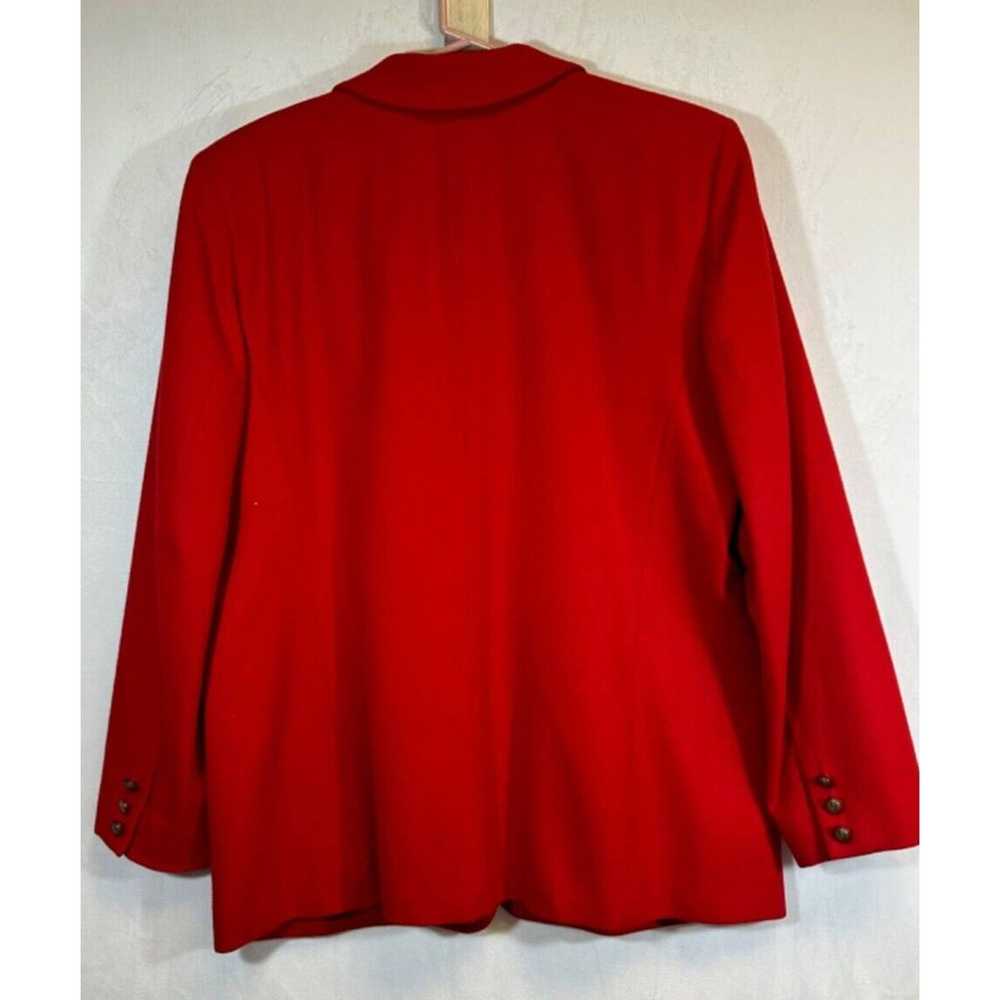 Vintage Pendleton Blazer Women 16 Wool Jacket Red… - image 7