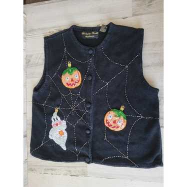 Radko Bellpointe black Halloween sweater vest pum… - image 1