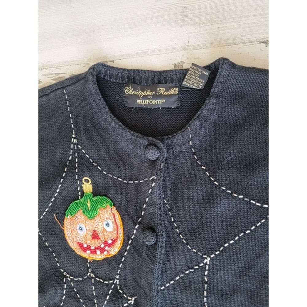 Radko Bellpointe black Halloween sweater vest pum… - image 7