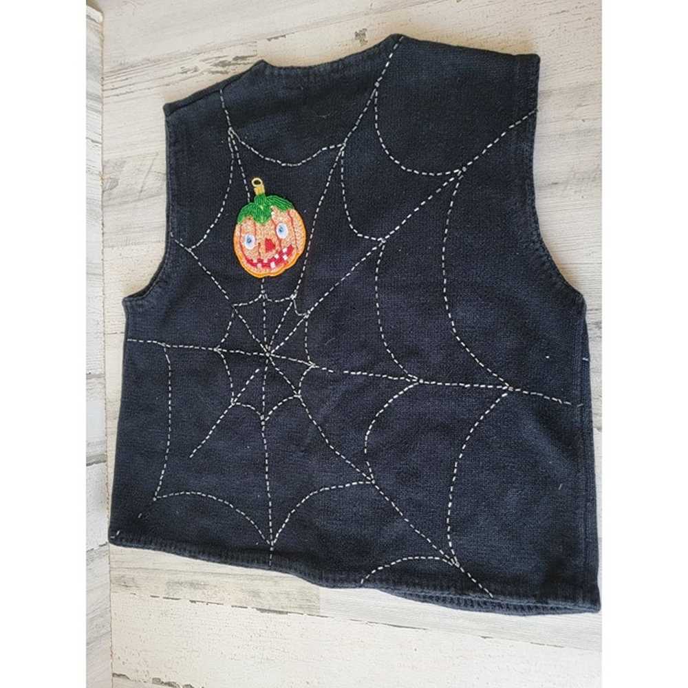 Radko Bellpointe black Halloween sweater vest pum… - image 9