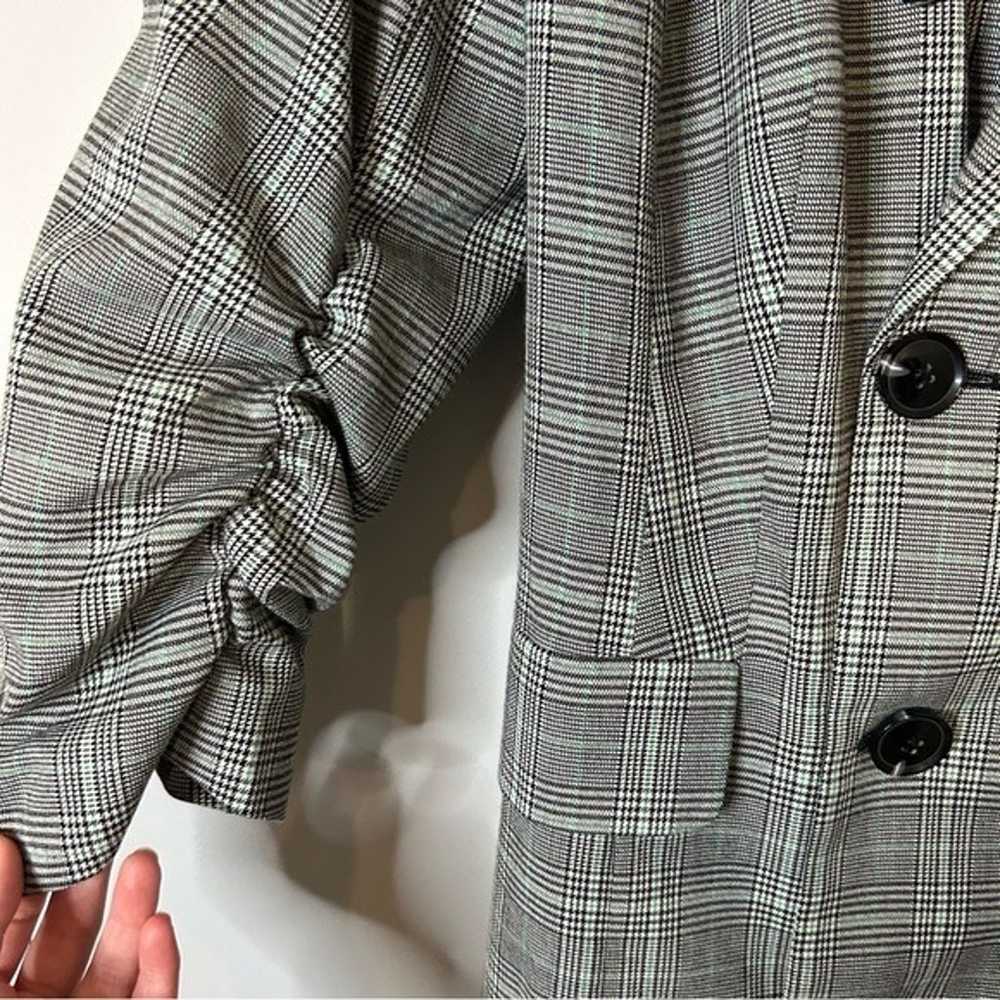 Eloquii Grey Plaid Belted Trench Coat Dress - image 4