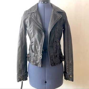 miss sixty moto vegan leather jacket - image 1