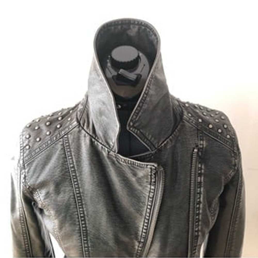 miss sixty moto vegan leather jacket - image 3