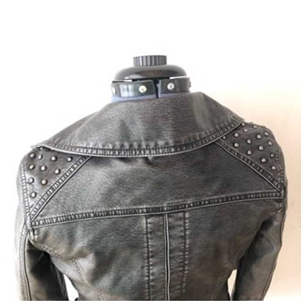 miss sixty moto vegan leather jacket - image 4