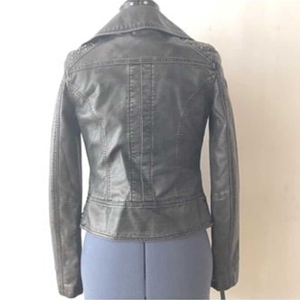 miss sixty moto vegan leather jacket - image 5