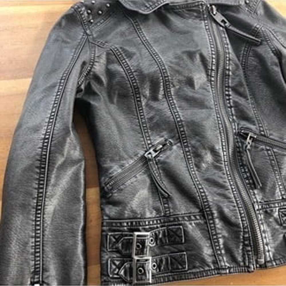 miss sixty moto vegan leather jacket - image 8