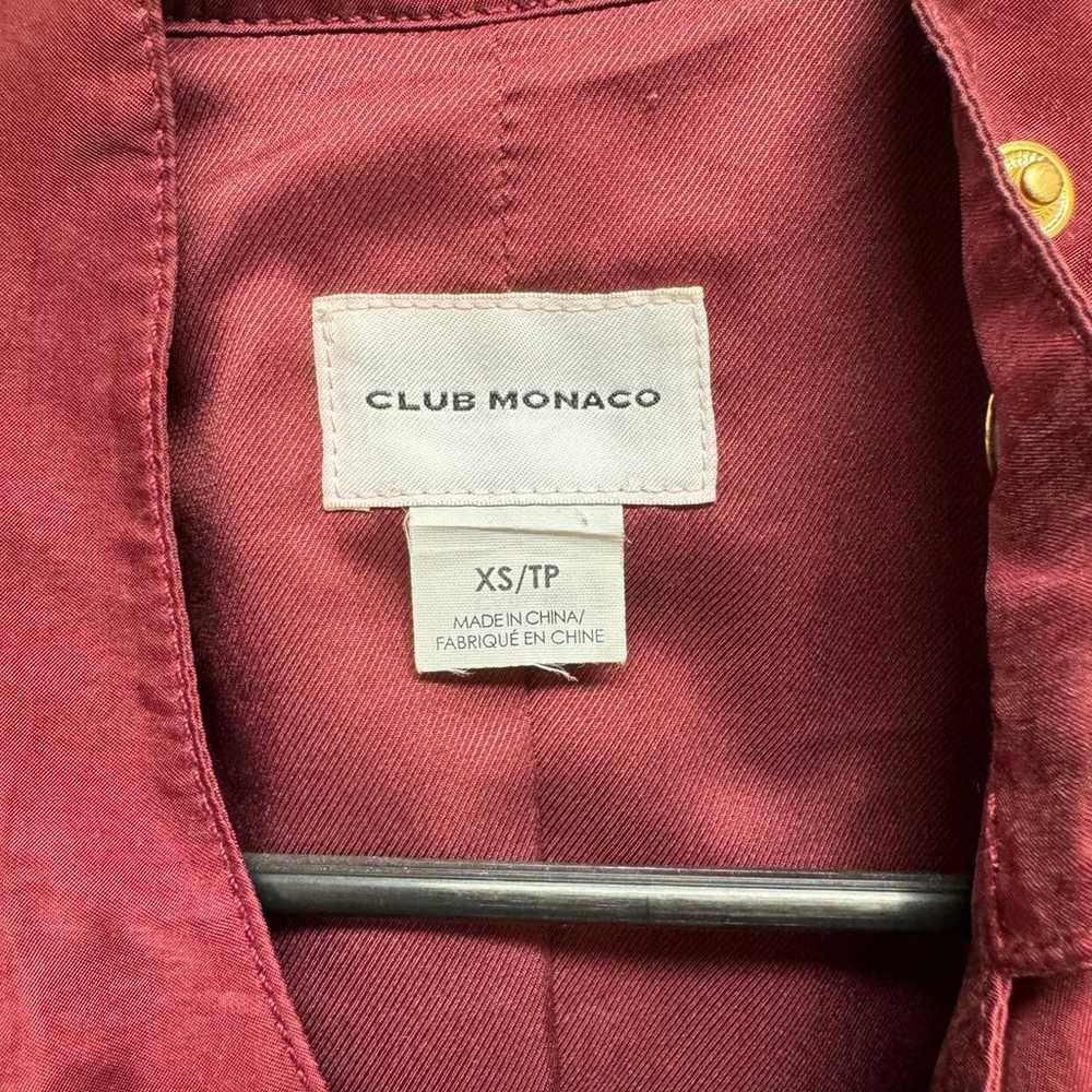 Club Monaco Red Moto jacket XS - image 3