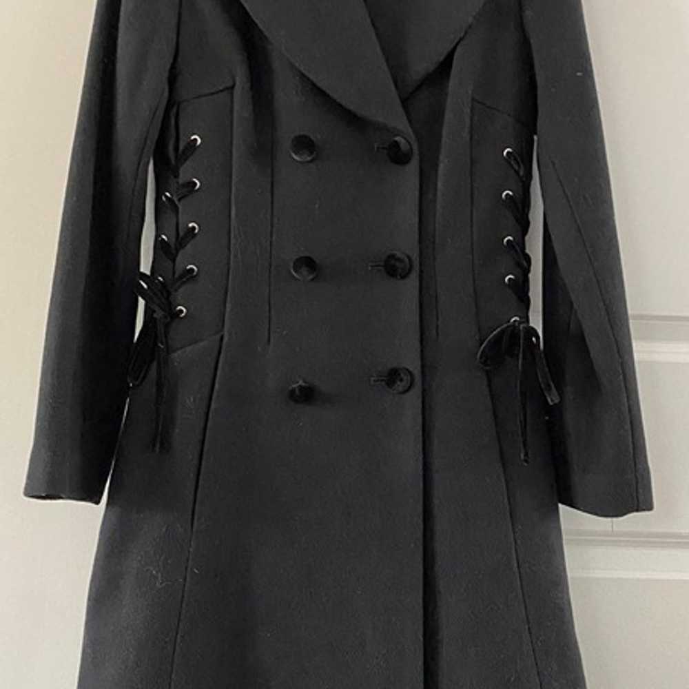 New Womens Guess Double Breasted Wool Coat Size XS - image 2