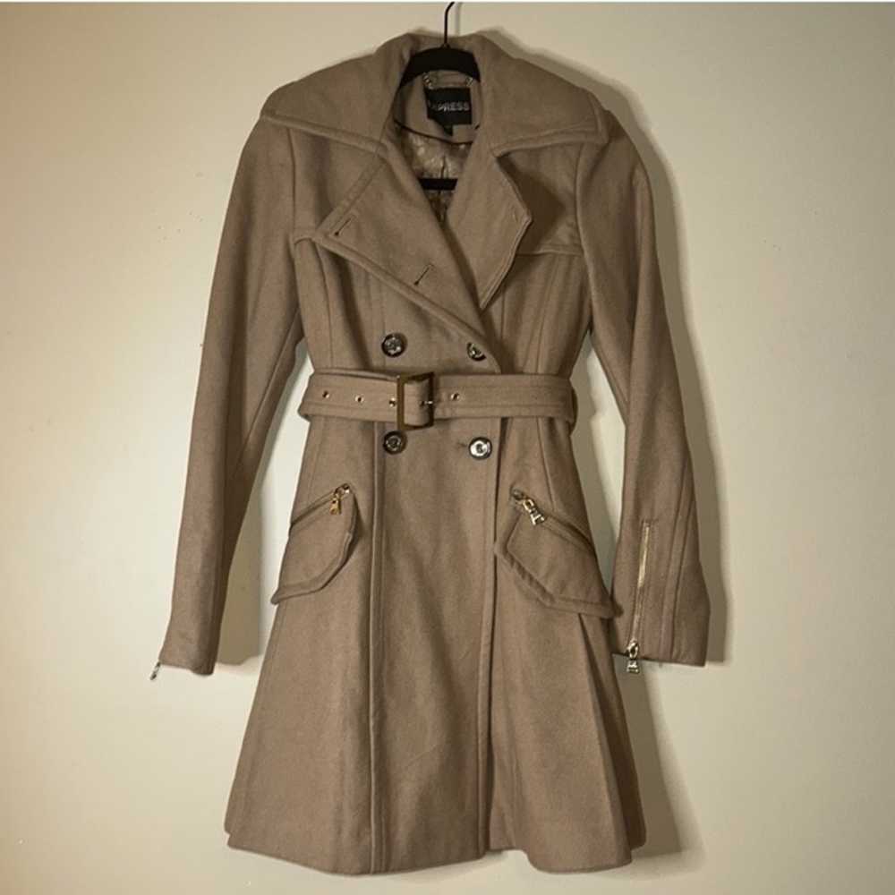 Express Wool trench coat A-frame jacket/coat - image 2