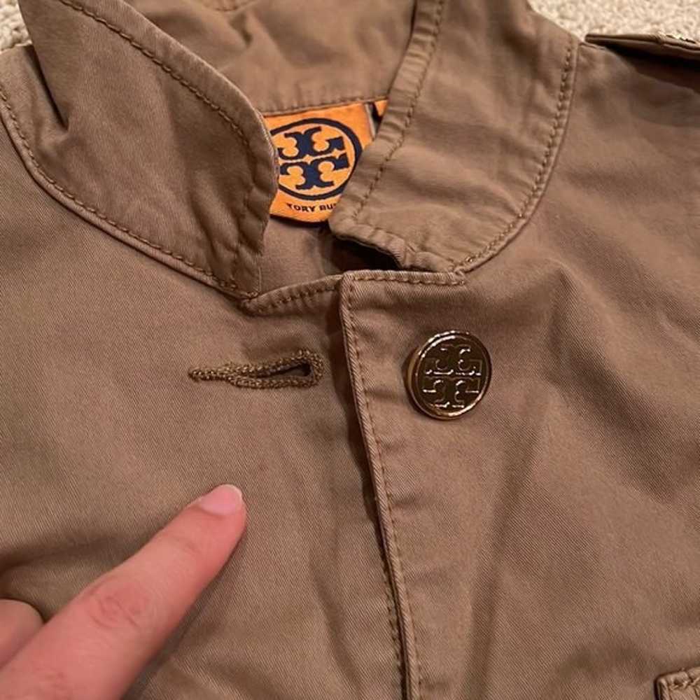 Tory Burch Khaki Jacket and Gold Logo Buttons - image 10
