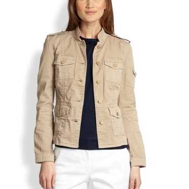 Tory Burch Khaki Jacket and Gold Logo Buttons - image 1