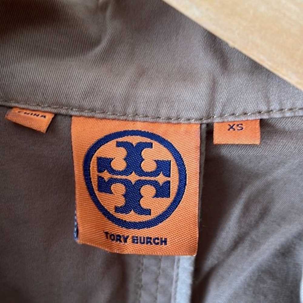 Tory Burch Khaki Jacket and Gold Logo Buttons - image 5