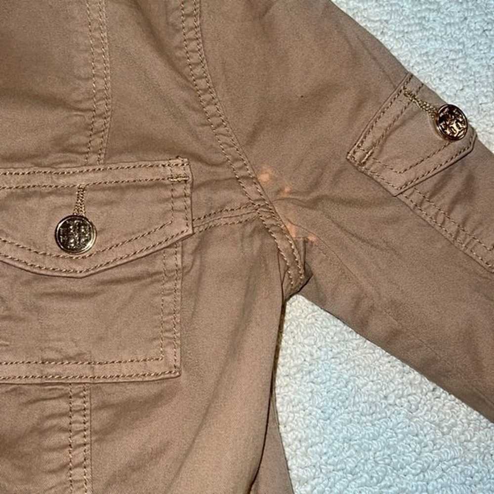 Tory Burch Khaki Jacket and Gold Logo Buttons - image 8