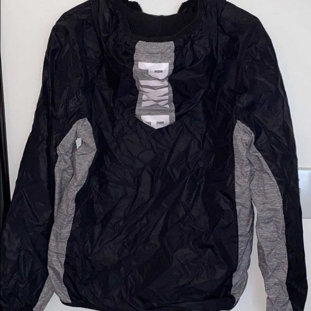PINK pullover anorak jacket 1/4 zip drawstrings in - image 5