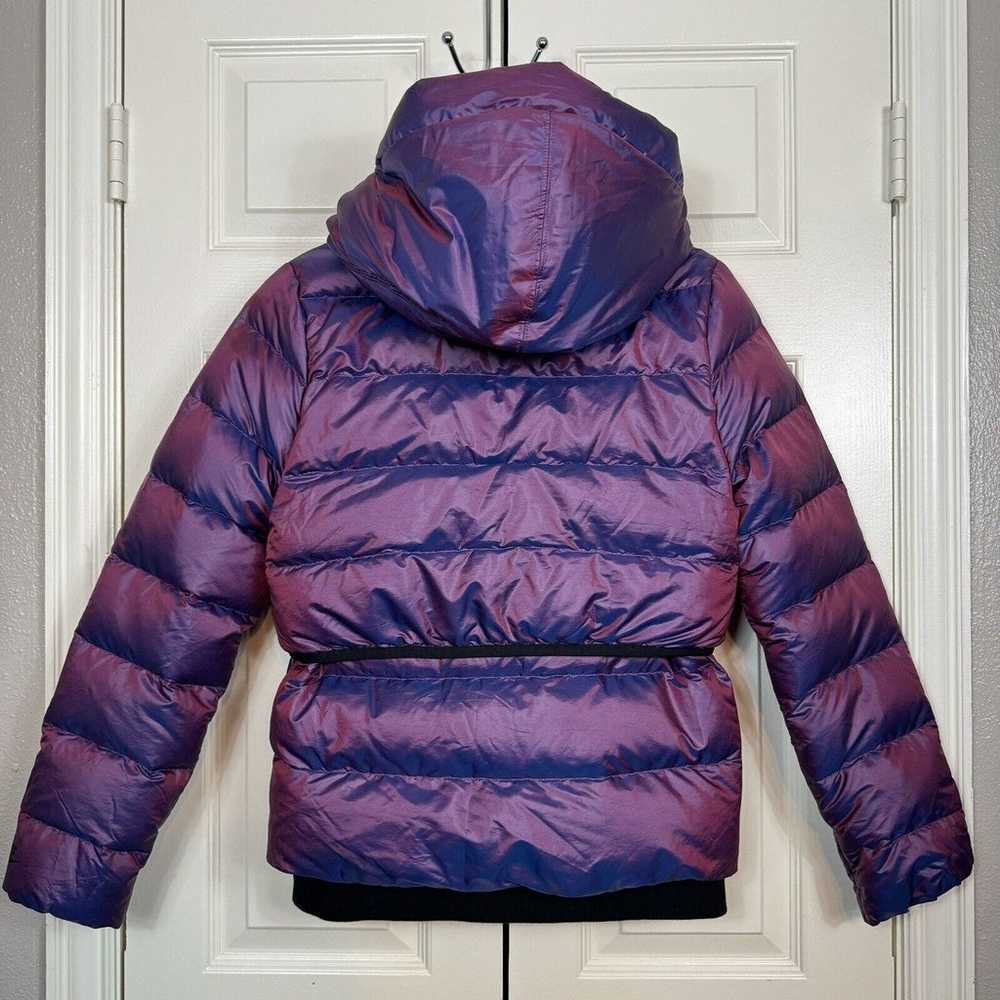 Nike Womens Down Puffer Jacket XS Hooded Zip Irid… - image 5
