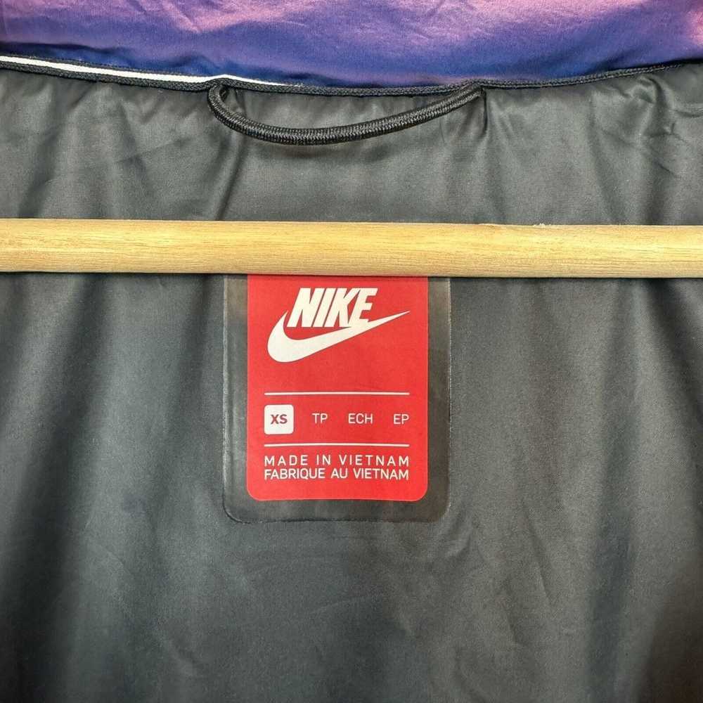 Nike Womens Down Puffer Jacket XS Hooded Zip Irid… - image 9