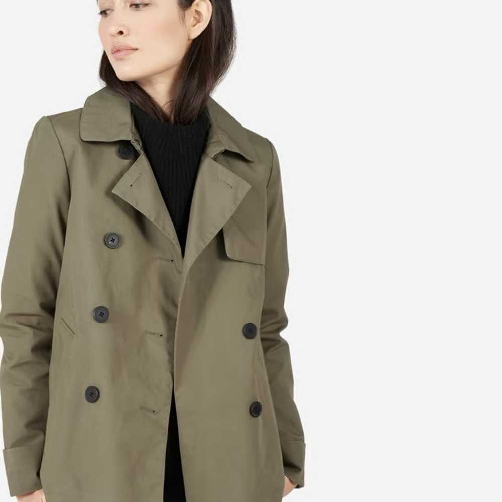 EVERLANE women’s cotton swing trench coat jacket … - image 1