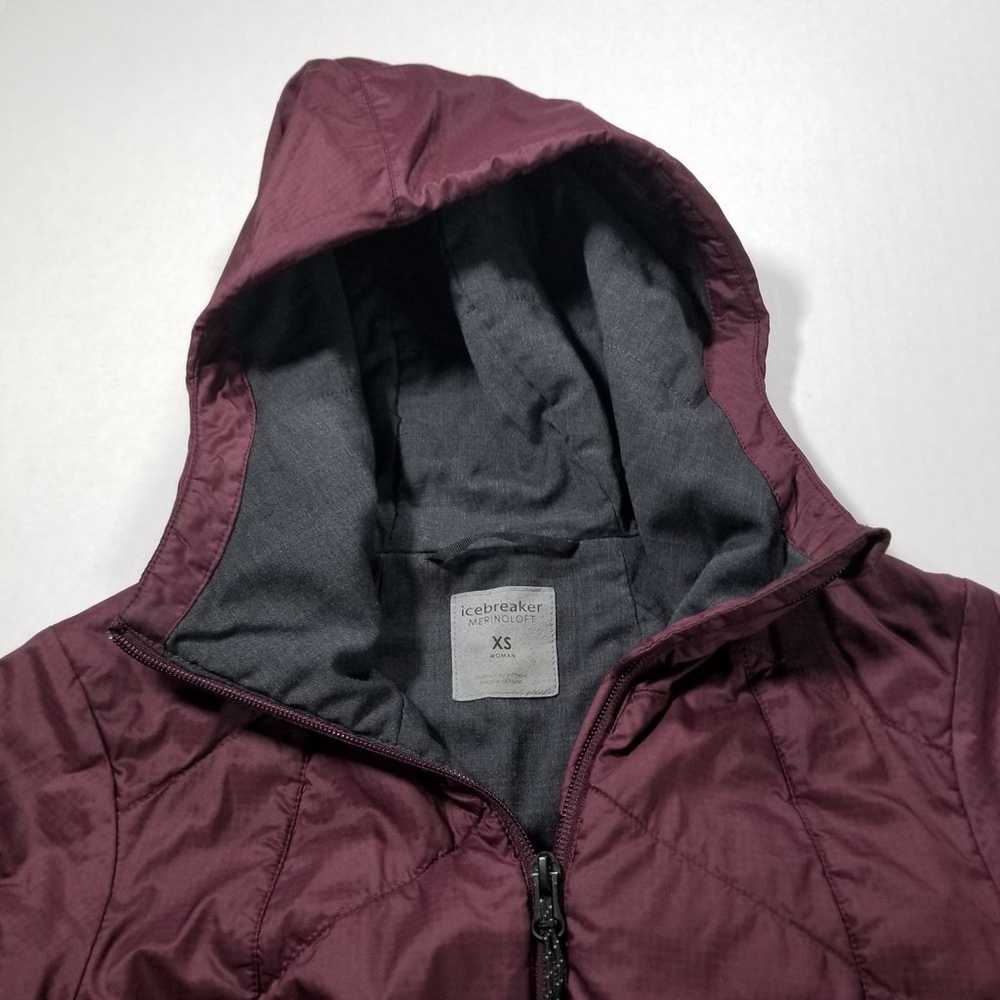 Icebreaker Women Helix Full Zip Hooded Jacket XS … - image 4