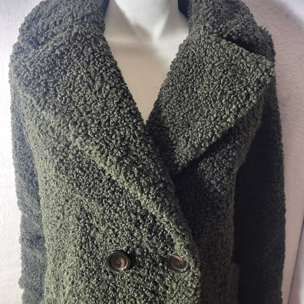 Zara Womens Long Olive Green Coat Sz XS
..in Grea… - image 4