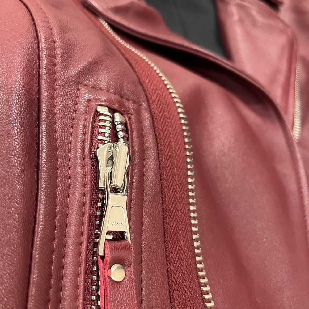Real leather biker jacket - image 2