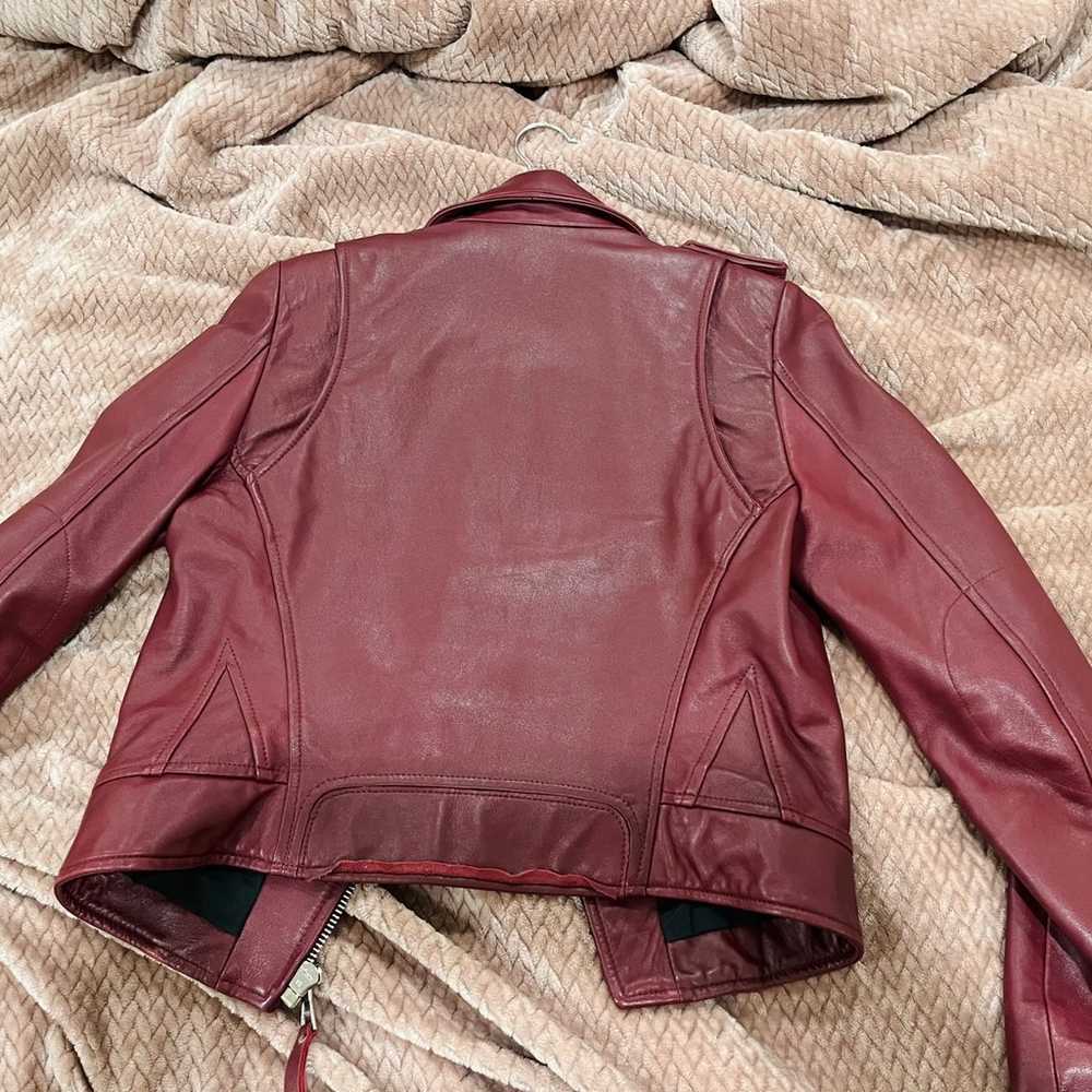 Real leather biker jacket - image 5