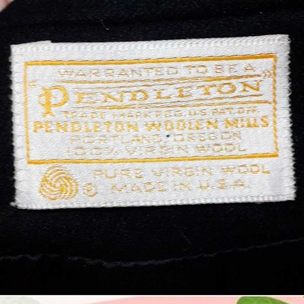 Pendleton Black Blazer Suit Jacket,Size XS - image 3