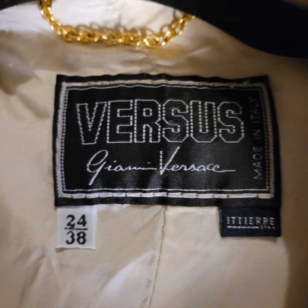 Vintage Versus by Gianni Versace cropped leather … - image 12