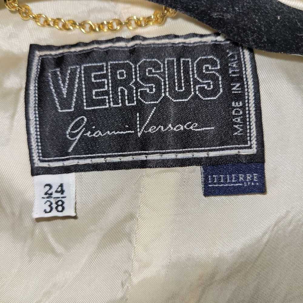 Vintage Versus by Gianni Versace cropped leather … - image 4