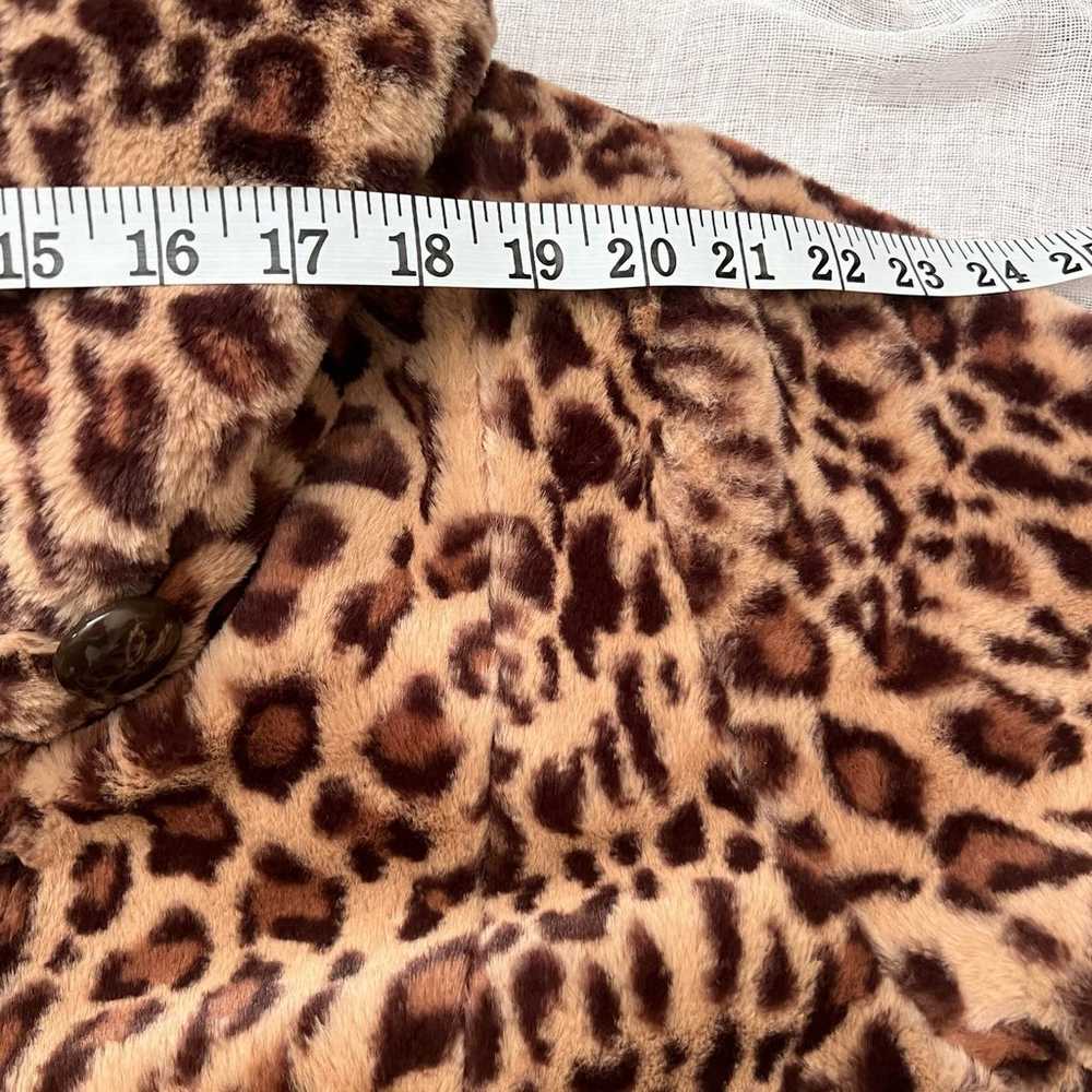 Dennis Basso Leopard Reversible Faux Fur Jacket S… - image 10