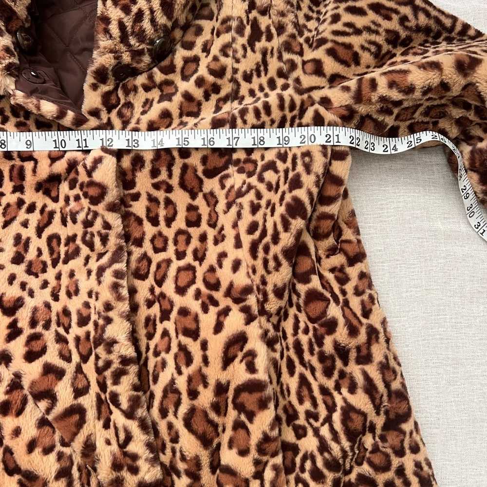 Dennis Basso Leopard Reversible Faux Fur Jacket S… - image 9