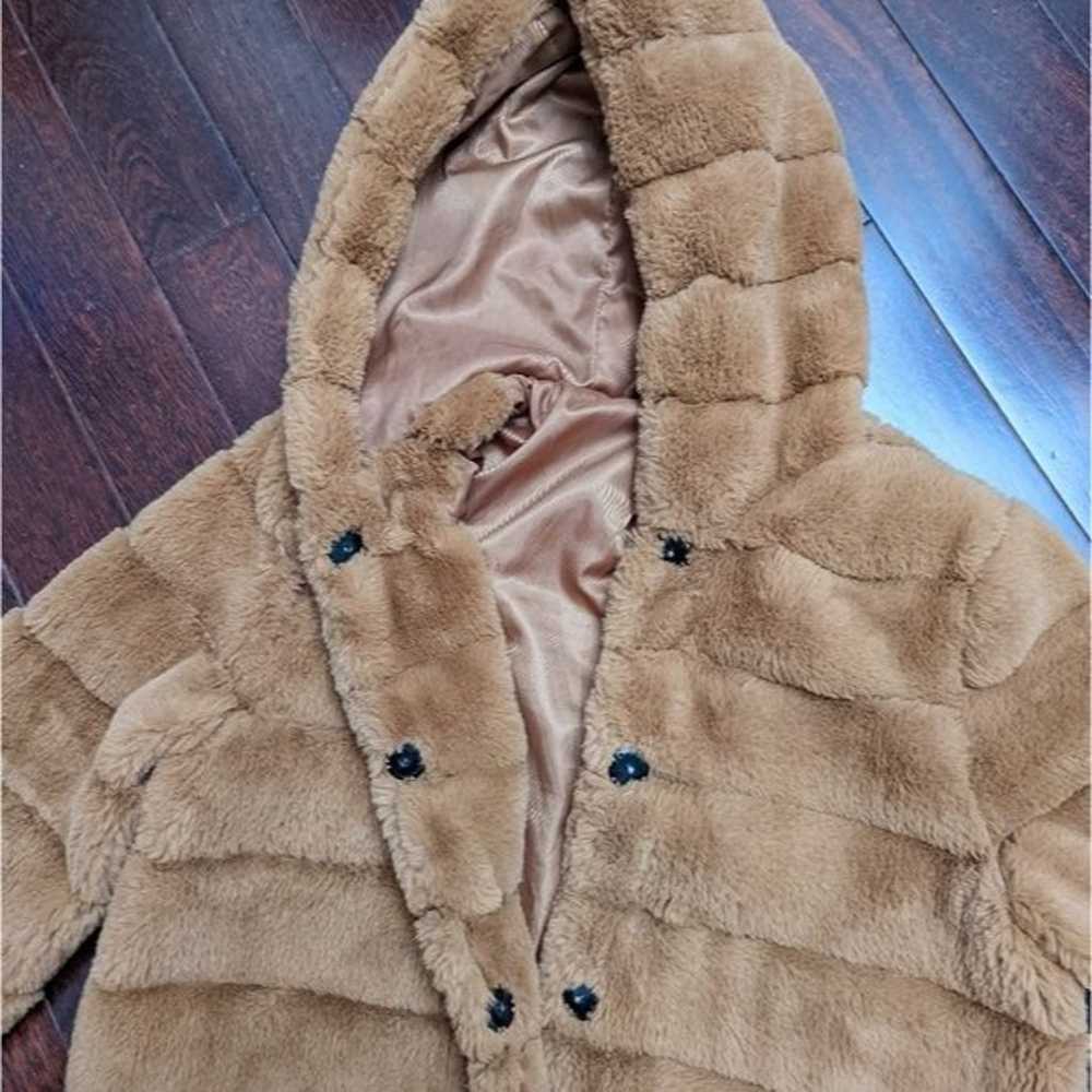 Christian Siriano NY Faux Fur Hooded Jacket - image 4