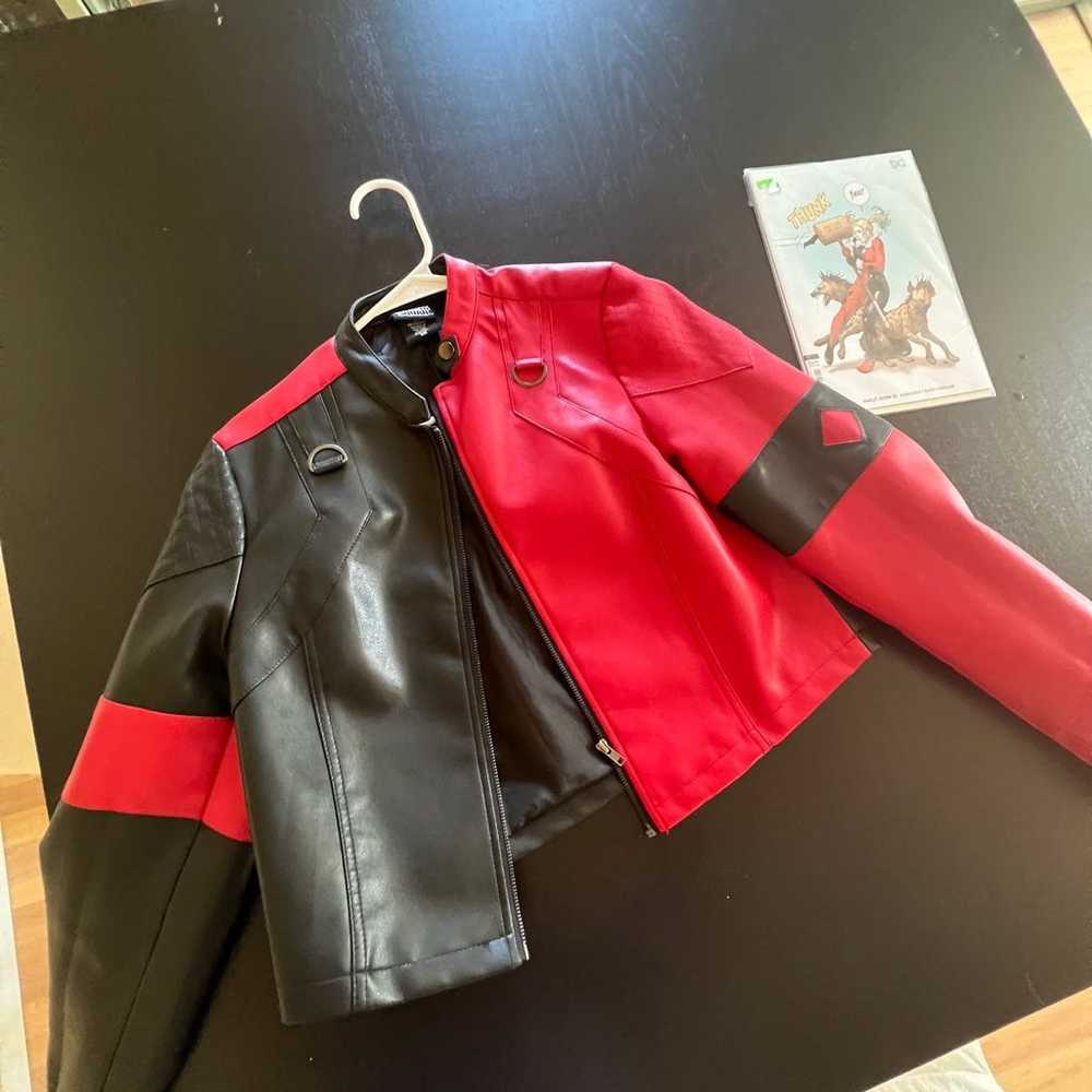 Harley Quinn Fake Leather Jacket - image 3