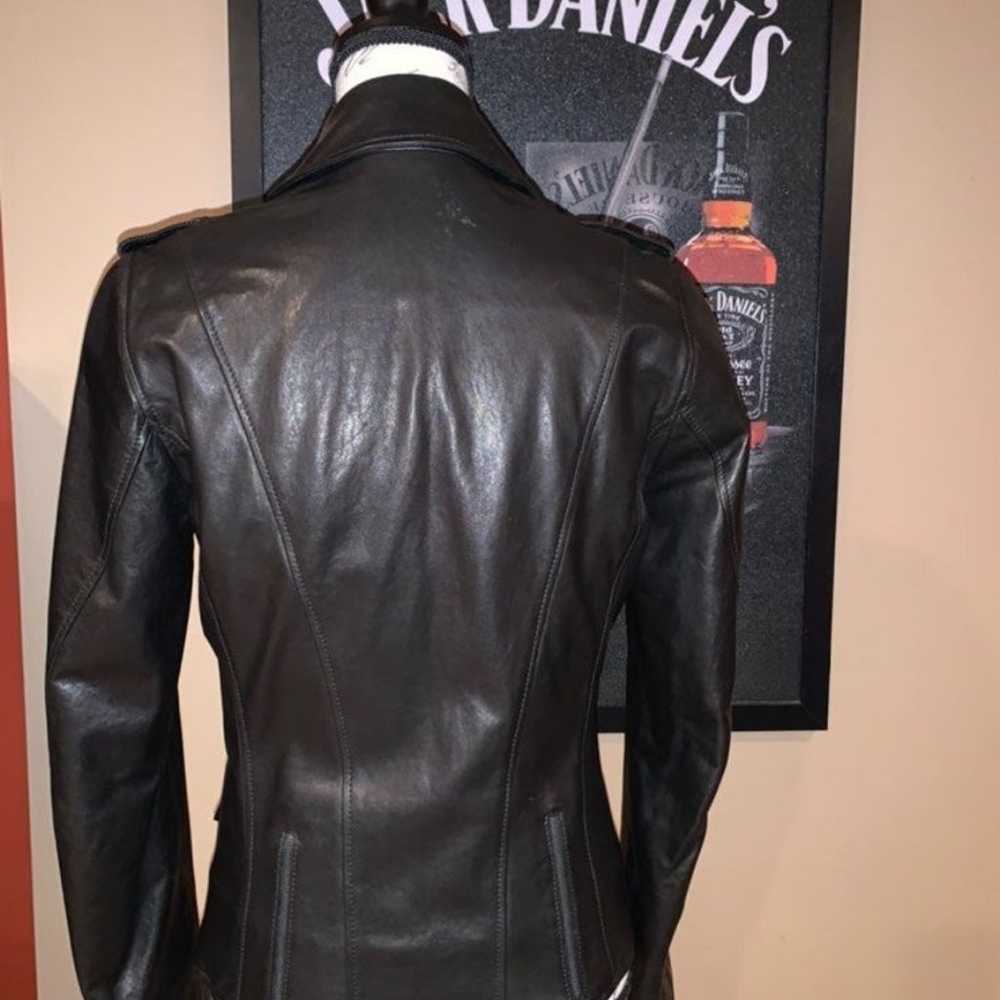 Karl Lagerfeld Leather Moto Jacket - image 4