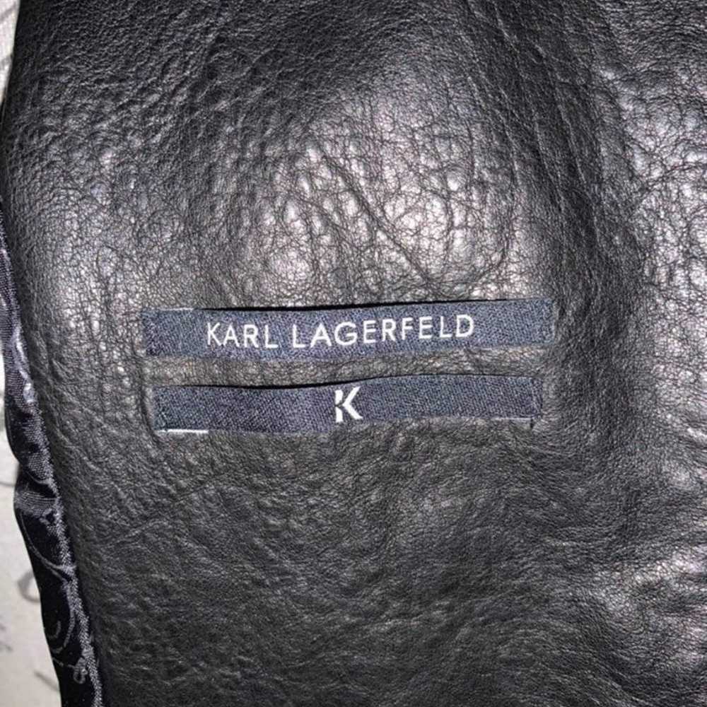Karl Lagerfeld Leather Moto Jacket - image 6