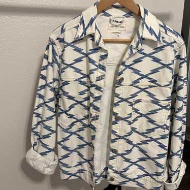 ISABEL MARANT ETOILE Blue White Cotton Jacket