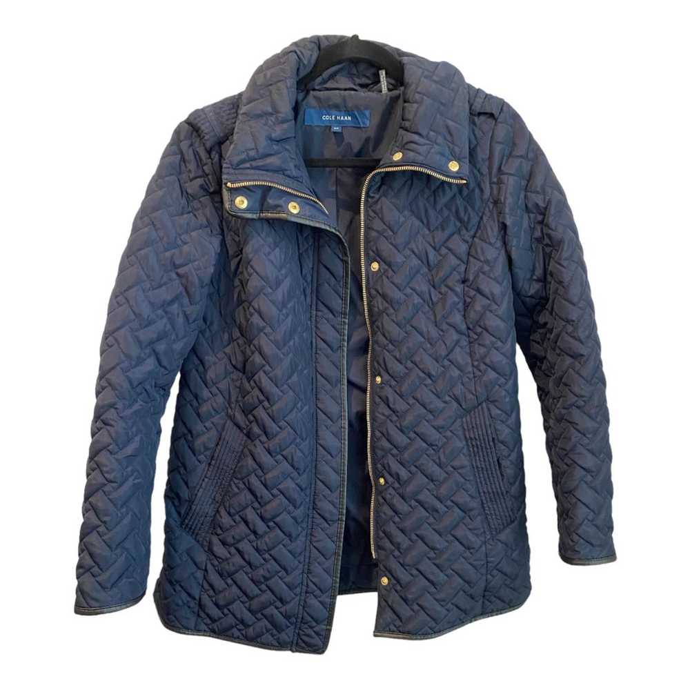 Cole Haan Navy Quilted Jacket Sz S NWOT - image 1