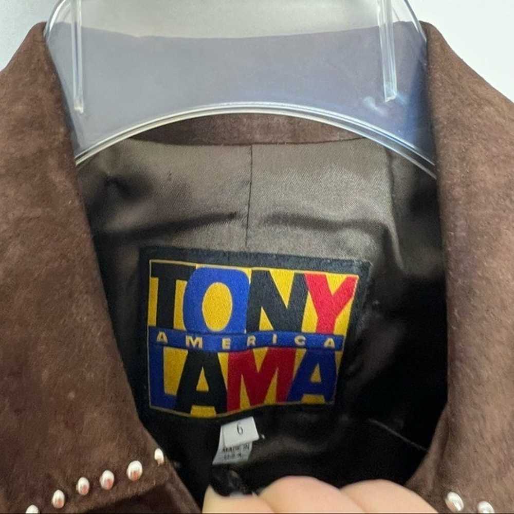 Tony Lama Handcrafted Embellished Genuine Suede J… - image 10