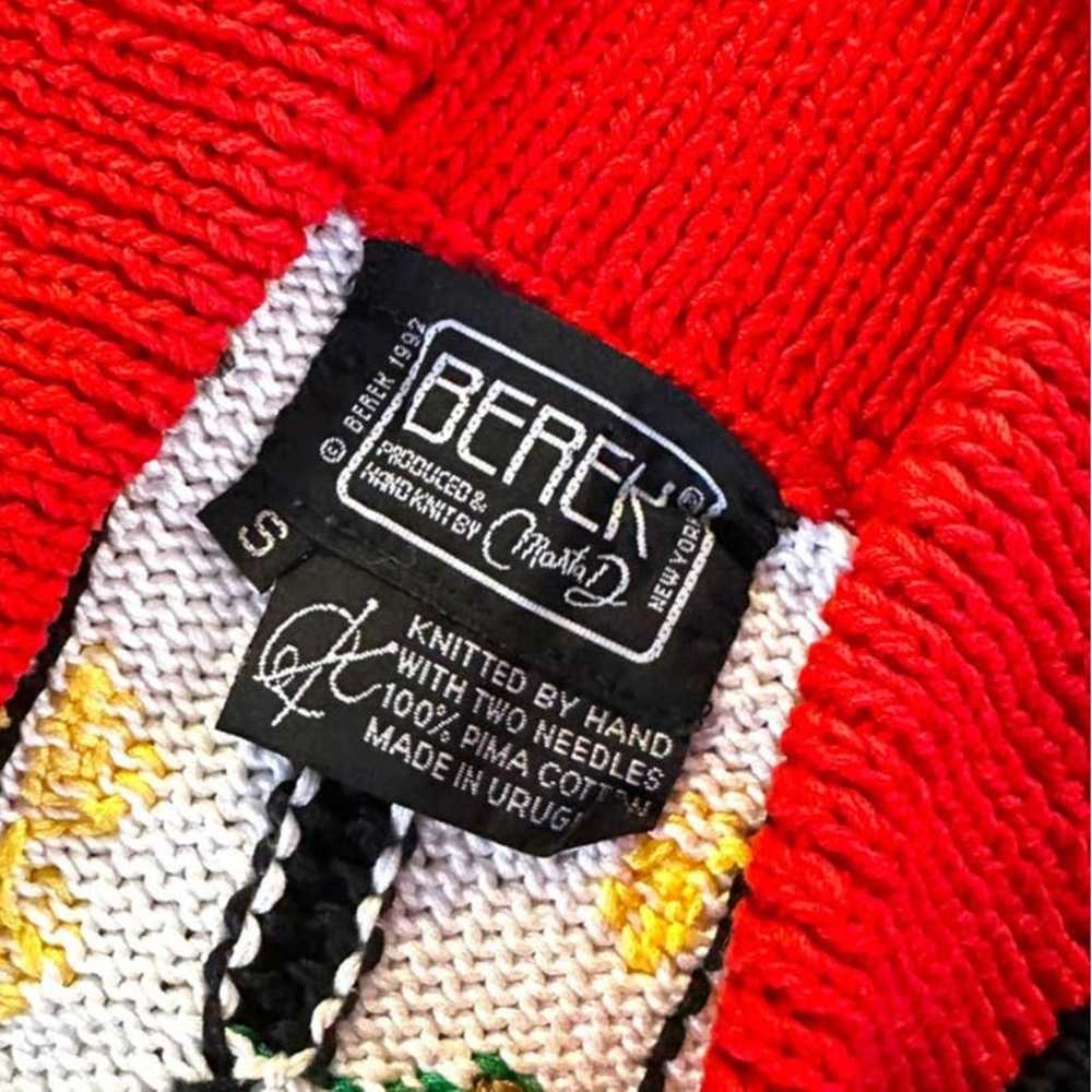 Vintage Berek Marta D Cardigan Vest Hand Knit 92 … - image 3