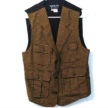 Adolfo International Vintage Wool Vest