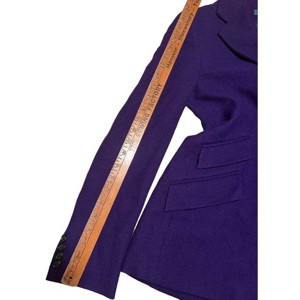 Ralph Lauren Blazer Riding Jacket Wool Blend Sz 4… - image 8