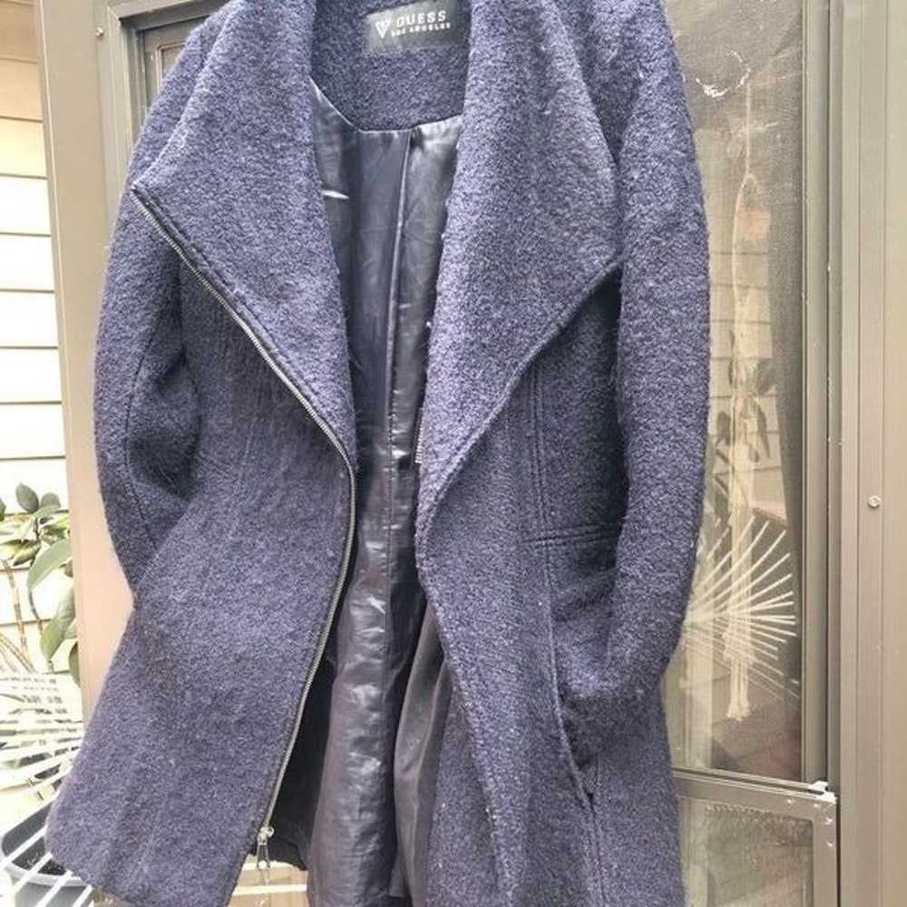 Guess wool Navy blue coat - image 1