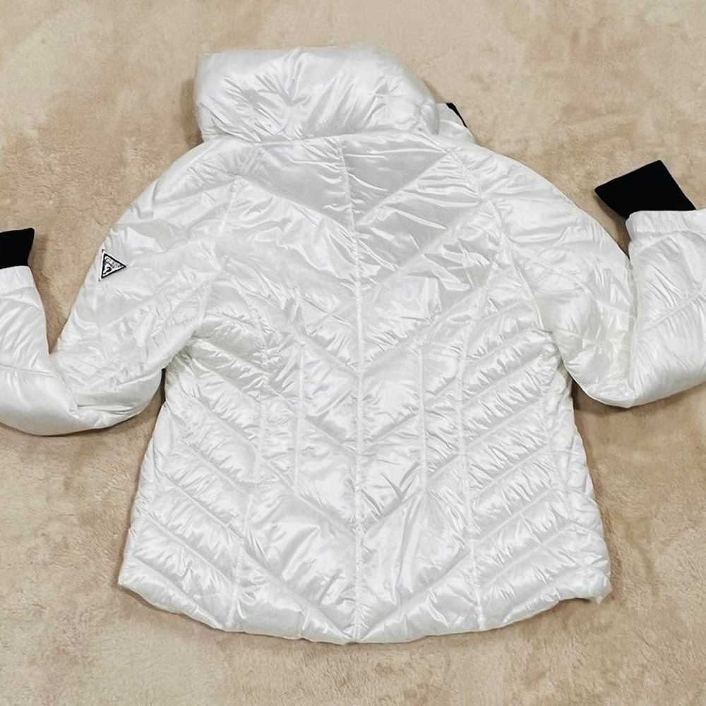 Guess Pearl White and Black Mesium Jacket - image 2