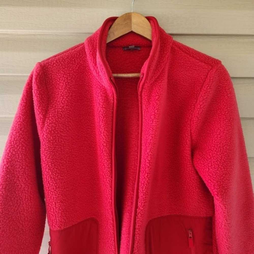 Talbots red sherpa jacket size M - image 3