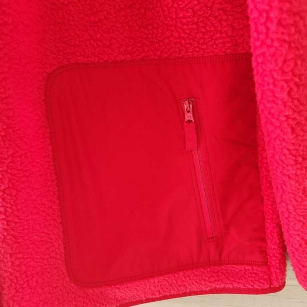 Talbots red sherpa jacket size M - image 4