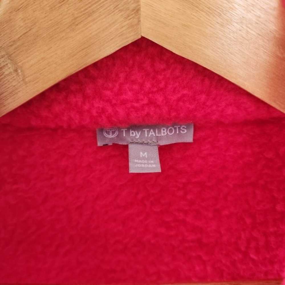 Talbots red sherpa jacket size M - image 5