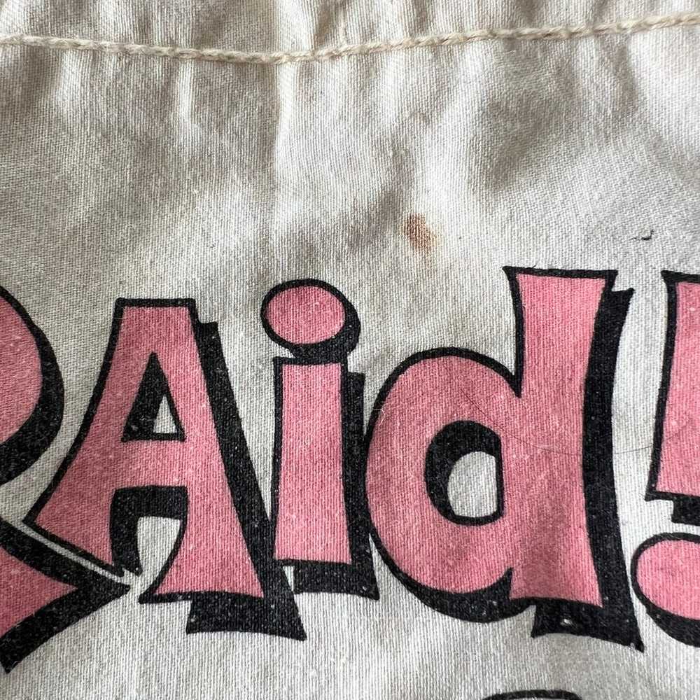 Vintage Raid bug spray advertising beach bag, dra… - image 2