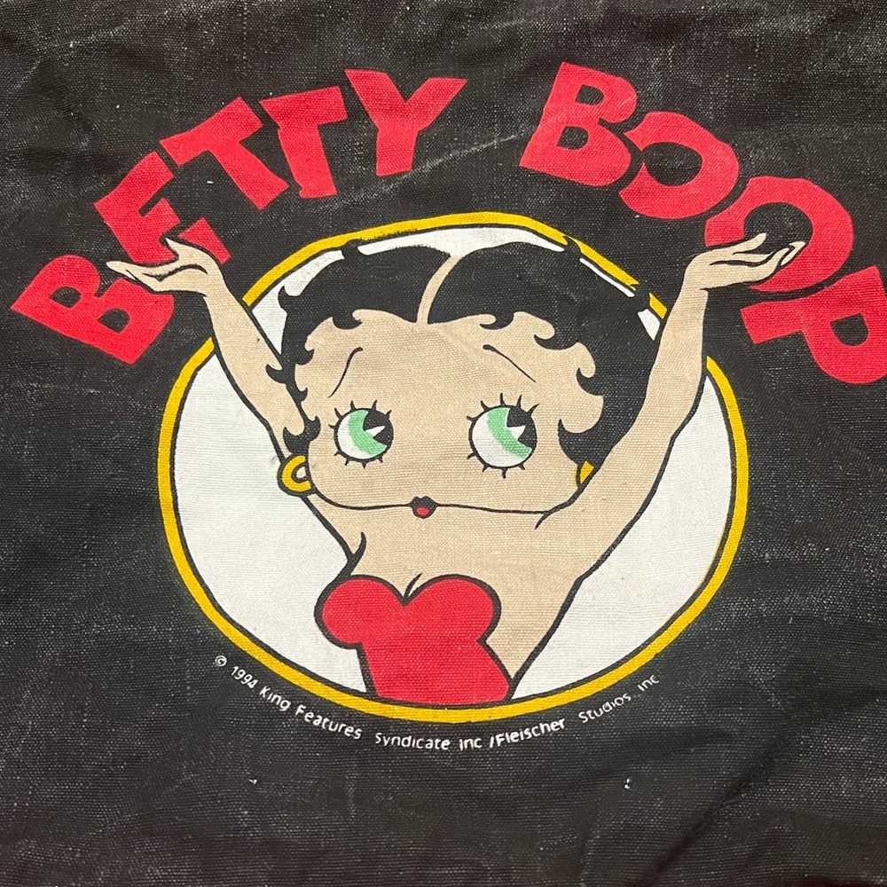 Vintage 1994 Betty Boop Red and Black Duffle Bag - image 2