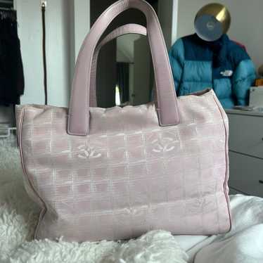 Authentic Vintage Chanel Pink Travel Ligne Tote